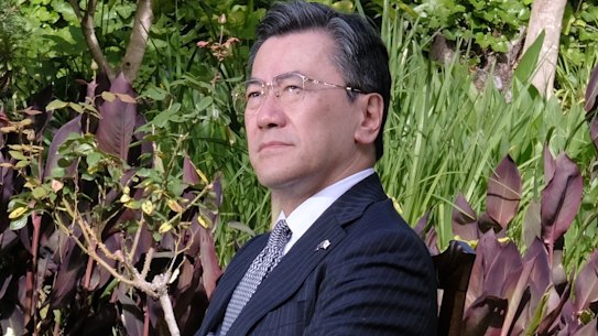 Japan’s ambassador to Australia Yamagami Shingo at the Melbourne consulate.