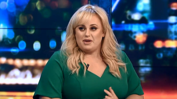 Rebel Wilson talking about her court case on The Project.