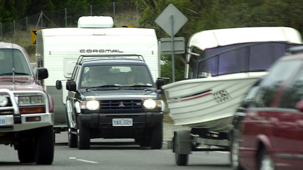 Holiday traffic on the Kings Highway on the way to the coast.