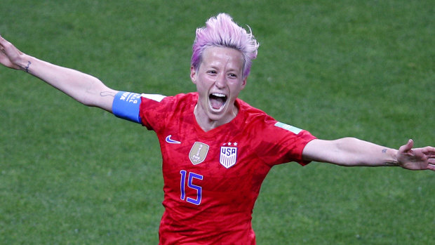 United States' Megan Rapinoe carried her team to a narrow victory.