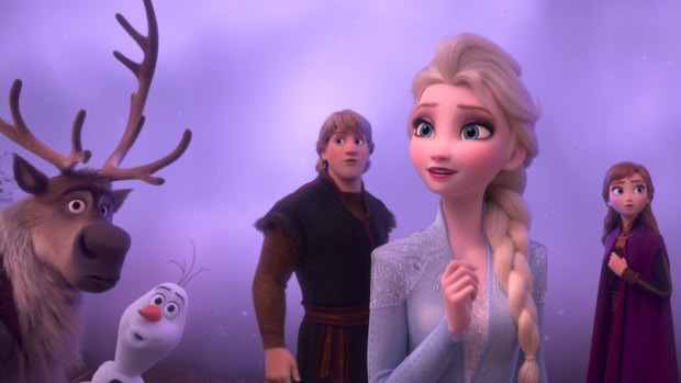 Elsa, Anna, Kristoff, Olaf and Sven journey far beyond the gates of Arendelle in search of answers in Frozen 2.