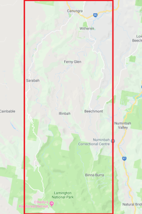 Queensland Police have declared an emergency situation across a swathe of the Gold Coast Hinterland and Scenic Rim on Friday afternoon.