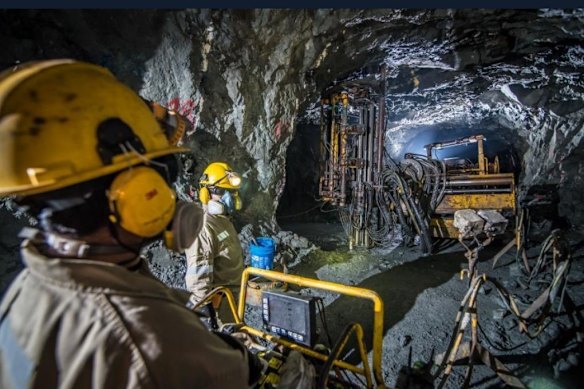 Underground mining at RIO2 Limited’s newly acquired Condestable copper mine in Peru.