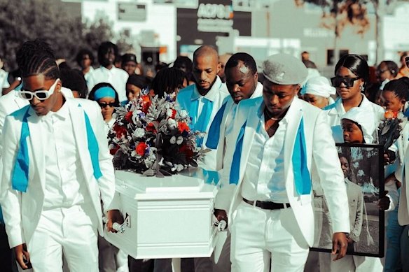 Funeral of Kevin Olenga, 16, who was killed from a crash at Tarneit on May 18, 2025.