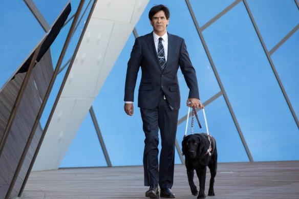 “Just being respectful really helps us": Scott Grimley and his Guide Dog Dudley.