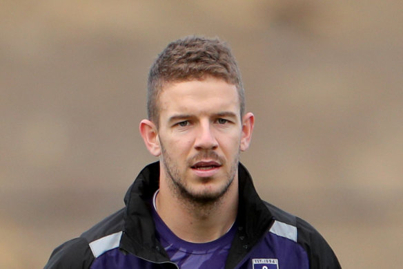 Sam Switkowski was back training with Fremantle on Wednesday after his test for coronavirus was negative.