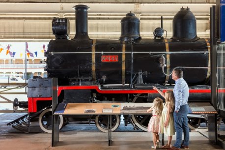 The Workshops Rail Museum in Ipswich has locomotives spanning the history of train travel in the state.