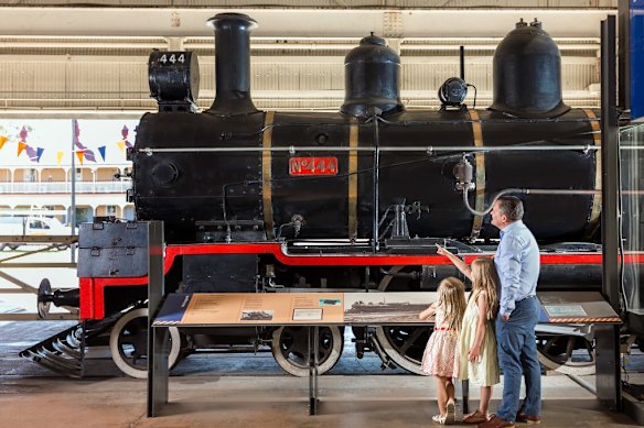 The Workshops Rail Museum in Ipswich has locomotives spanning the history of train travel in the state.