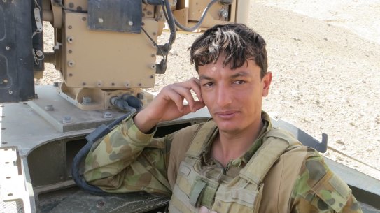 Ezatullah Rahimi, who served with Australian troops in Afghanistan as an interpreter, fears for his family.