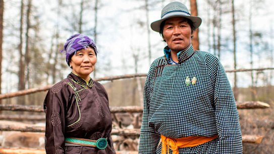 Reindeer herders Zorigt and his wife Otgonbayar run an AirBnB in remote Mongolia. 