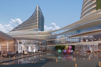 An artist’s impression of the proposed redevelopment of Canberra Casino, now scotched by the ACT government.