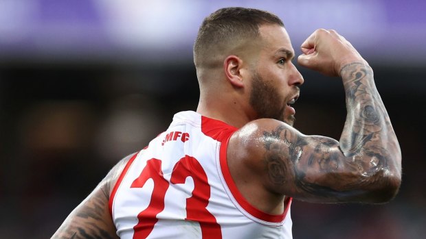 Lance Franklin is back in the Swans' side.