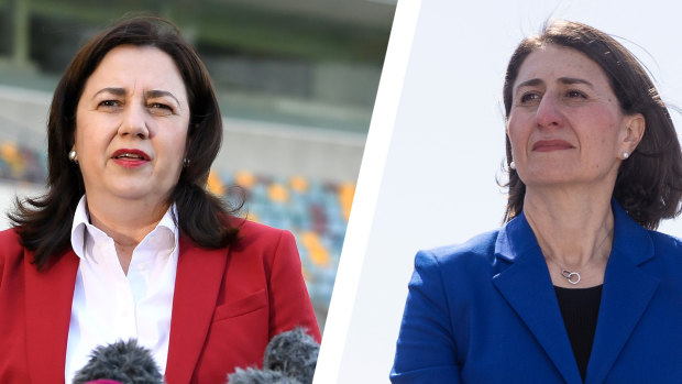 NSW has warned it may never reach the threshold set by Queensland to reopen its borders, with Premier Gladys Berejiklian saying 28 days of no community transmission is not feasible. 