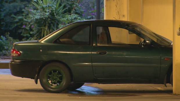 Police said the abandoned car was found in Albert Park on Thursday night, minus the number plates.