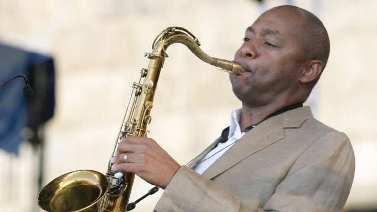 Branford Marsalis was one of the musicians Griffin saw at the  Thelonious Monk International Jazz Saxophone Competition.