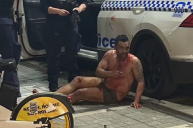 Johnny Jose Starri, from South Australia, remains under police guard in hospital after alleged Sydney CBD carjacking.