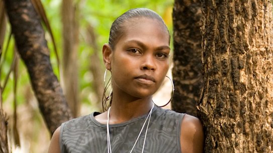 A model wearing designs by Indigneous fashion label Bima Wear, which is turning 50 this year. Photos: Bima Wear