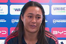 Corban Baxter is brought to tears announcing her retirement.