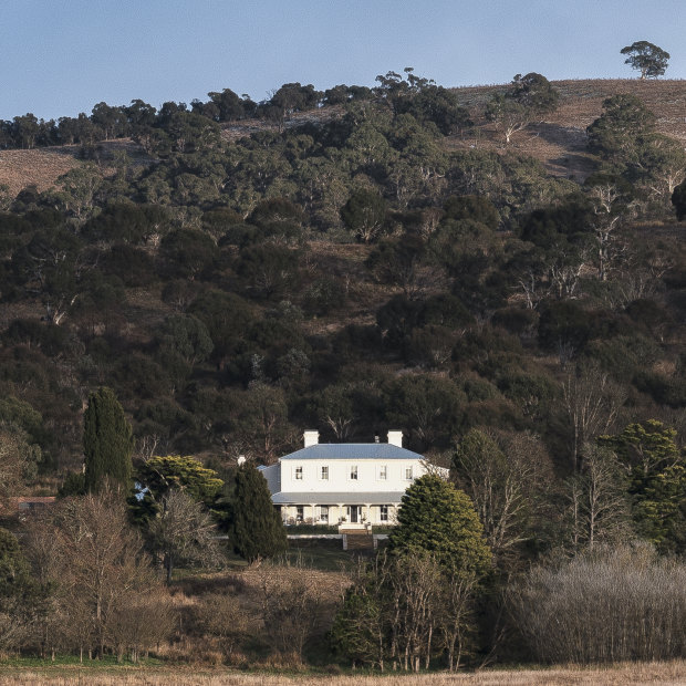 The Estate, a grand though
rambling two-storey house set
in undulating high country of the Snowy Monaro region.