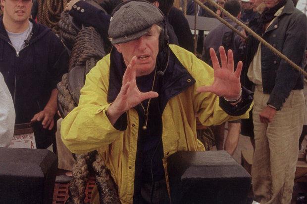 Peter Weir directs Master and Commander: The Far Side Of The World, the 2003 seafaring drama that saw him nominated for best picture and director at the Oscars.