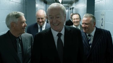 Tom Courtenay (left), Jim Broadbent, Michael Caine, Paul Whitehouse and Ray Winstone in King Of Thieves.