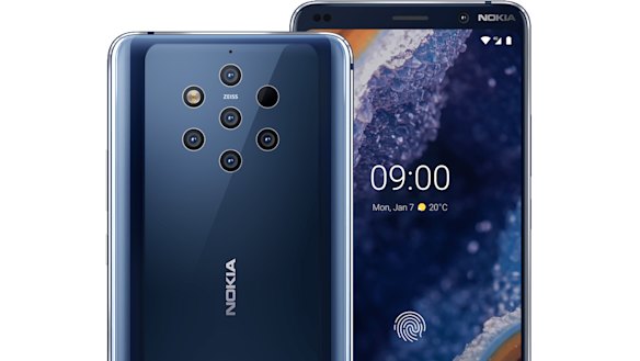 The Nokia 9 PureView has five rear cameras.