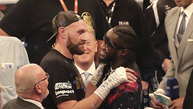 Scheduled: Tyson Fury (left) and WBC heavyweight champion Deontay Wilder will clash in Los Angeles.