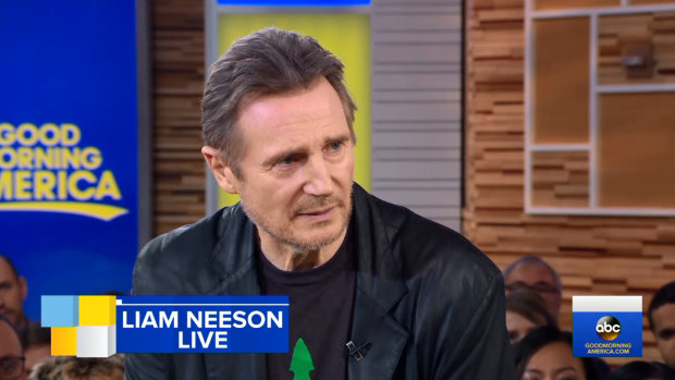 Liam Neeson has addressed his controversial interview on Good Morning America.