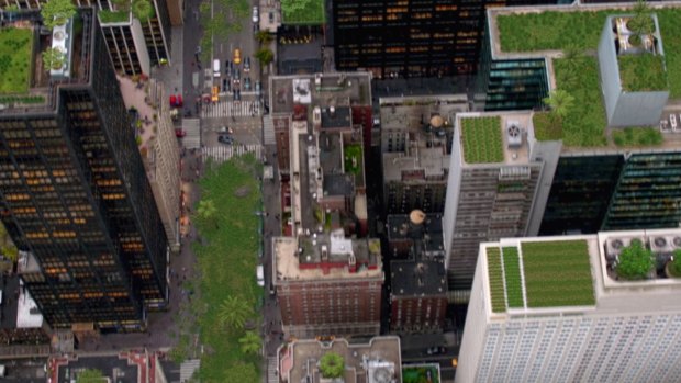 What might our cities look like if we greened the tops of buildings?