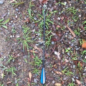 Another crossbow bolt was found on the grounds of the hospital.