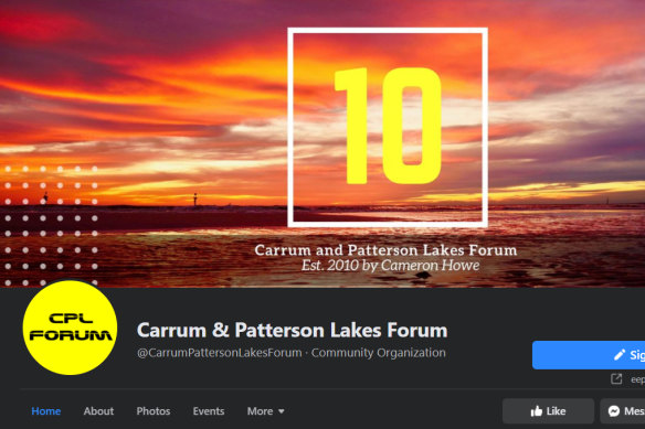 The defamation action centres on posts by users of the Carrum and Patterson Lakes Forum Facebook page.
