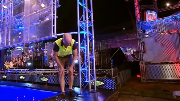 "Tradie Ninja" Sam Goodall collapsed during his run.