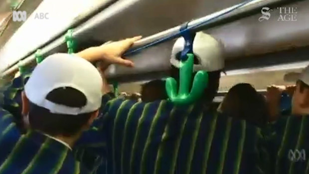 Students from St Kevin's College were filmed singing a sexist song on a tram.