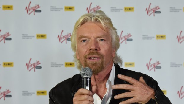 Richard Branson, a shareholder in Virgin Australia. 