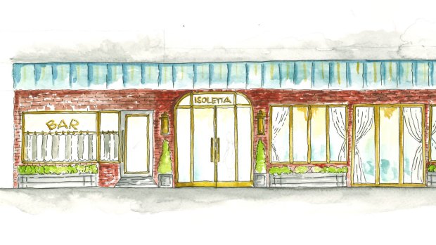 An artist’s impression of new bar Isoletta, to open in Dalkeith in August.