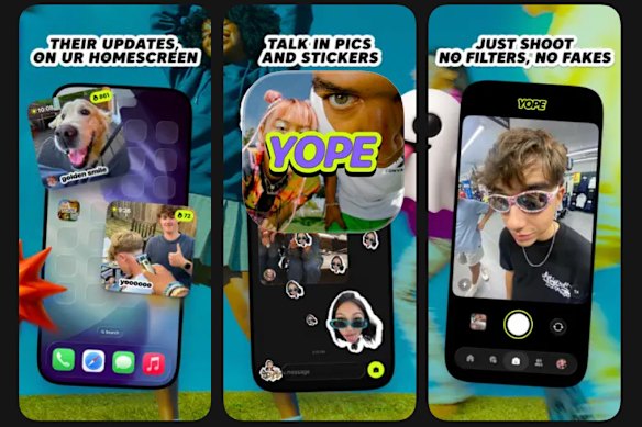 Yope existe desde hace algunos años y es un poco como Instagram, excepto que hay salas de chat privadas en lugar de publicaciones y feeds públicos.