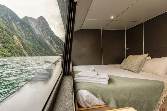 The Fiordland Jewel’s Captain Cook cabin.