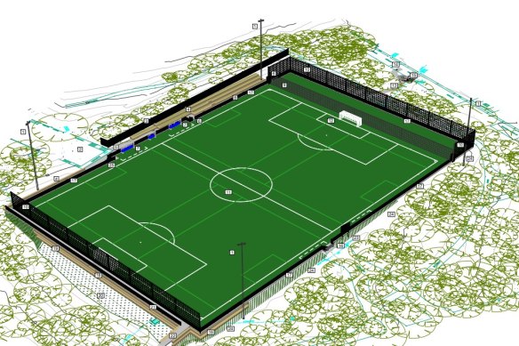 
The council says the revamped oval will cater for a forecast 20,000 football players in the area by 2026. 