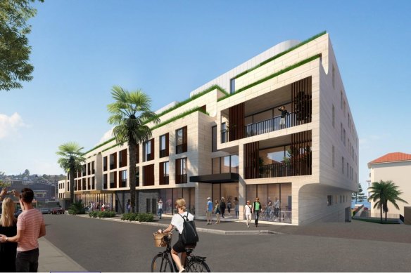 An artist’s impression of the proposed $112 million redevelopment of the Coogee Bay Hotel.