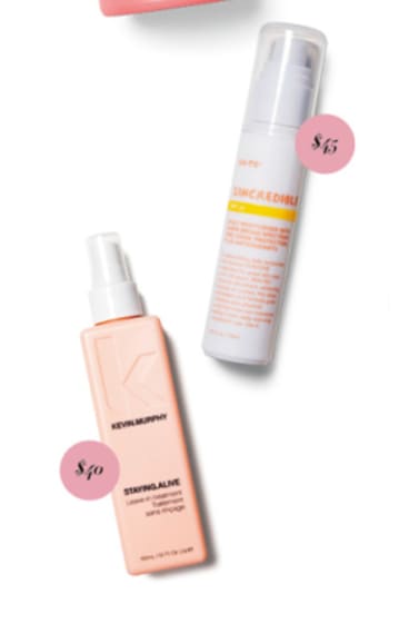 Go-To Zincredible SPF15 Daily
Moisturiser. $45. Kevin.Murphy Staying Alive Leave-in Treatment, $40.