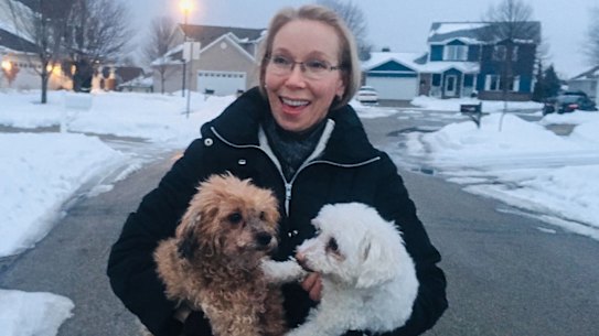 Lisa Kuehl, outside her home in Ames, Iowa, has been struggling to decide on a Democratic presidential candidate.