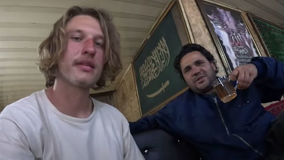 Mykhailo Viktorovych Polyakov in a shot from his video of a trip to Afghanistan uploaded last year. 