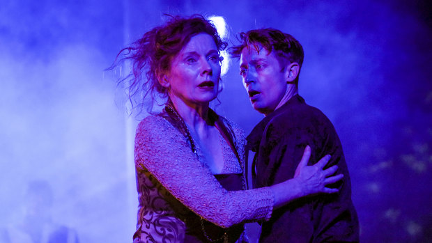 Alison Whyte and Andre de Vanny in Hamlet.