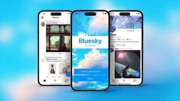 Bluesky is available on app stores, but you need an invitation to get in.