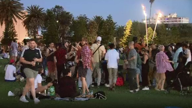 Footage of maskless beachgoers at St Kilda sparked anger from the Premier and Chief Health Officer.
