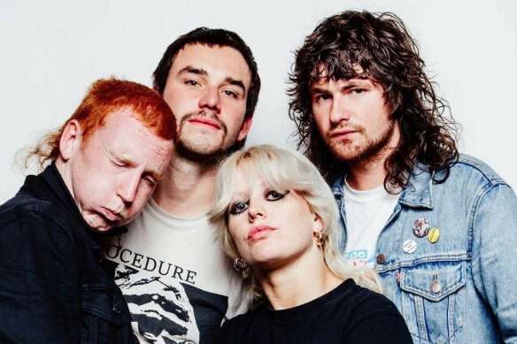 Amy Taylor and her three (male) offsiders from Amyl and the Sniffers tore apart the Marrickville Bowlo.