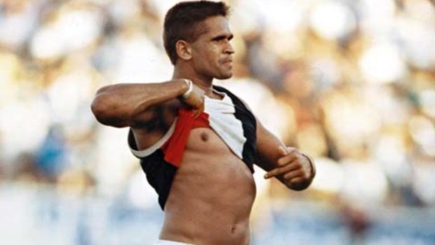 Nicky Winmar makes his famous stand.