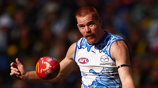 Toby Pink was the last-gasp hero for the Kangaroos.