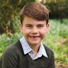 Prince Louis poses for a portrait on his seventh birthday.