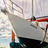 Glenn Druery’s yacht Aphelion.